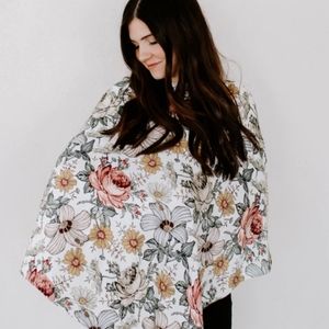 New - Milkmaid Goods - Hattie Nursing Poncho or Cover & Car Seat Cover, Floral